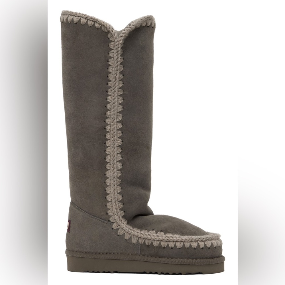 MOU Grey Shearling Tall Boot. Size 37 - Picture 2 of 6